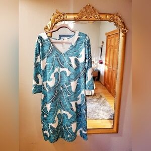 MT collection Banana leaf white dress